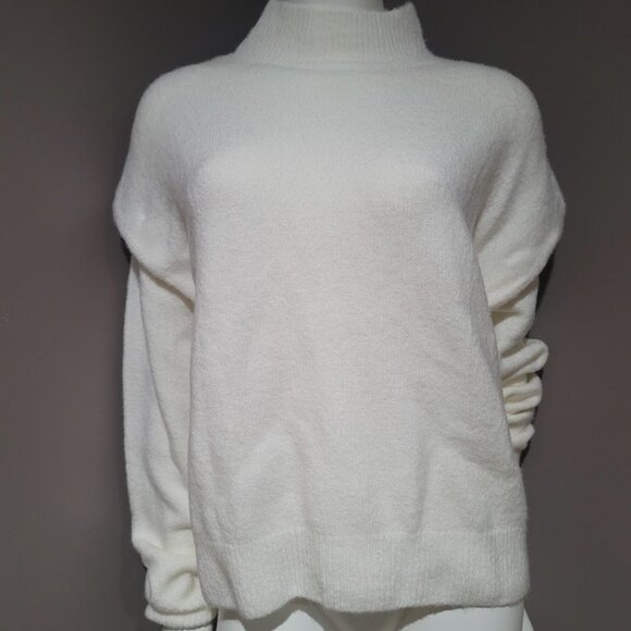 Laundry by Shelli Segal Women's Turtleneck Sweater Sz LG - Cream - Picture 1 of 12